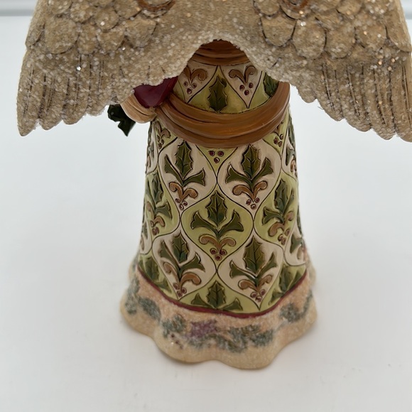 Jim Shore Jolly Holly Days Victorian Angel with Candle - Picture 14 of 16